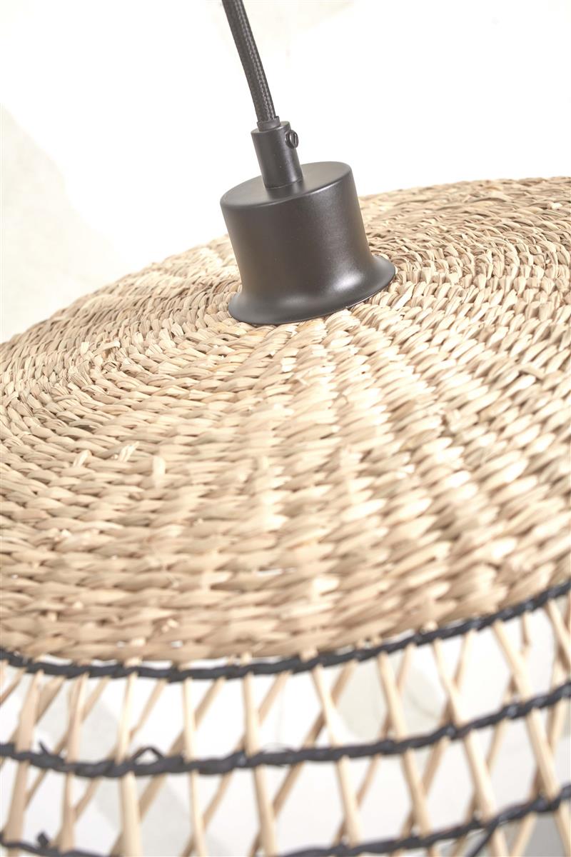 GOOD&MOJO I Hängeleuchte I PANTANAL I Farbe: Schwarz I Schirm: Ø45 x 9