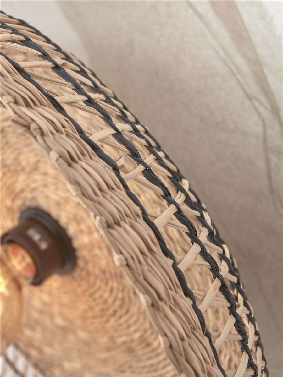 GOOD&MOJO I Wandleuchte I PANTANAL I Farbe: Schwarz I Schirm: Ø45 x 9