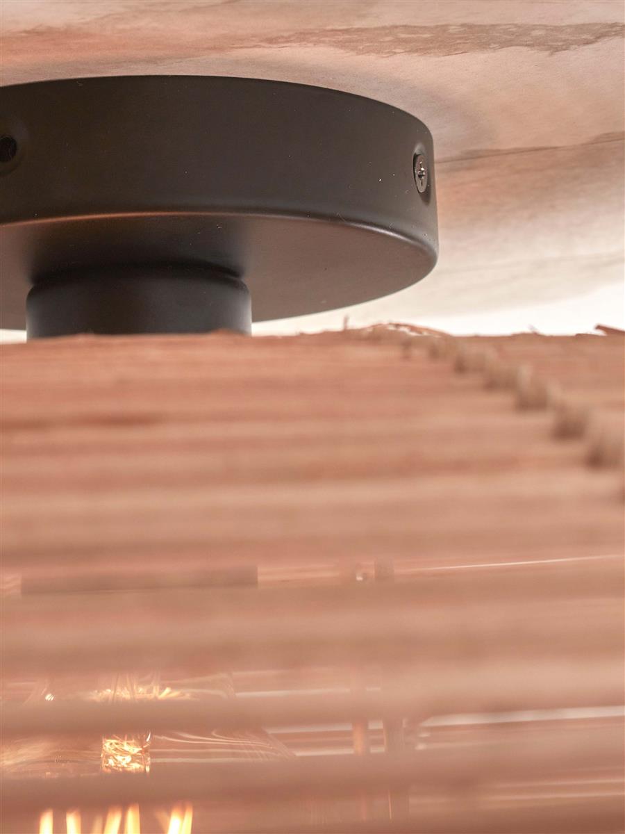 GOOD&MOJO I Deckenleuchte I TANAMI I Farbe: Natur I Schirm: Ø55 x 14