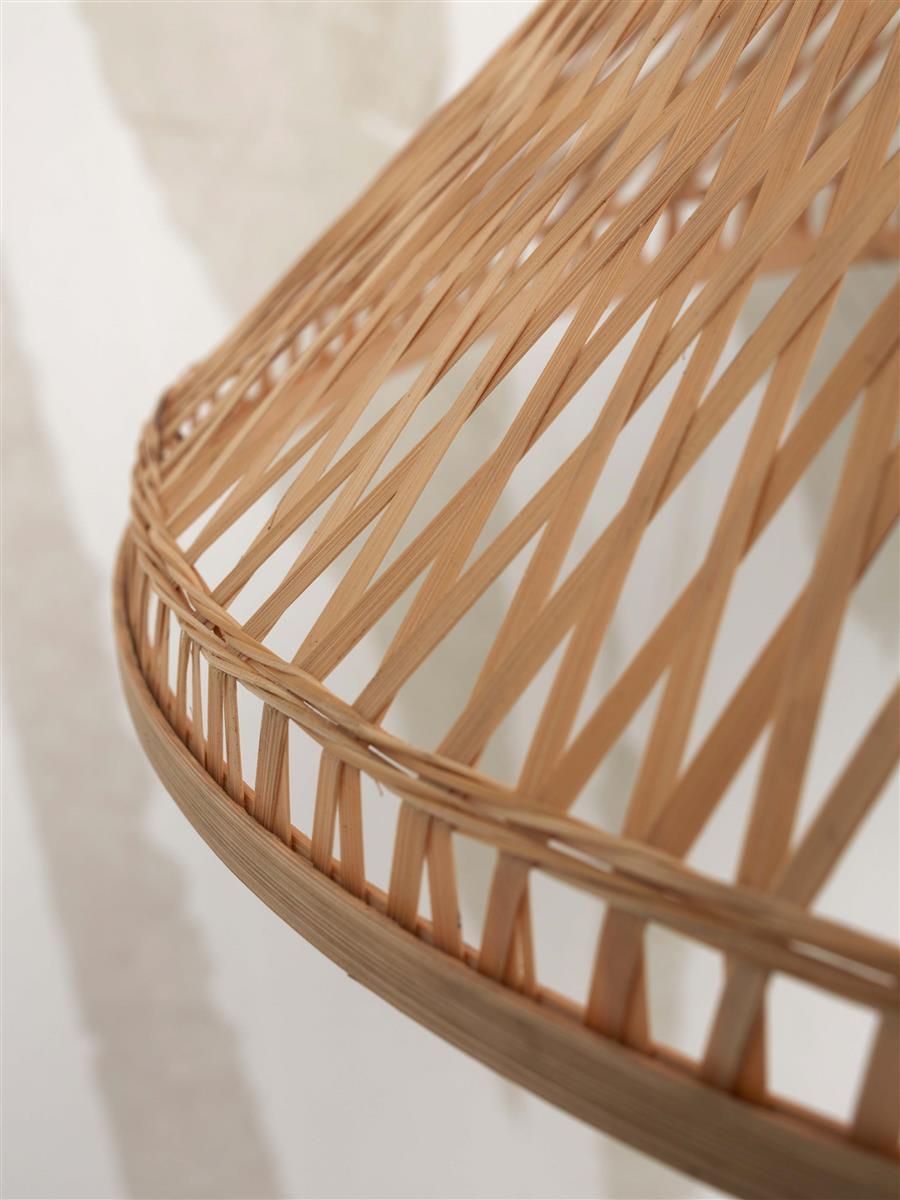 GOOD&MOJO I Hängeleuchte I TAHITI I Farbe: Natur I Schirm: Ø45 x 20