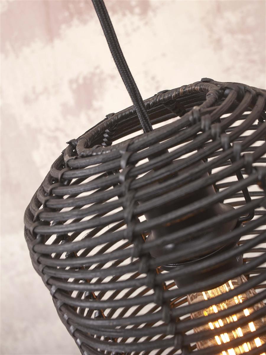 GOOD&MOJO I Hängeleuchte I TANAMI I Farbe: Schwarz I Schirm: Ø18 x 25, Ø25 x 20, Ø 18 x 35