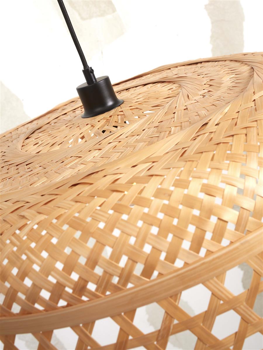 GOOD&MOJO I Hängeleuchte I UBUD I Farbe: Natur I Schirm: Ø60 x 18