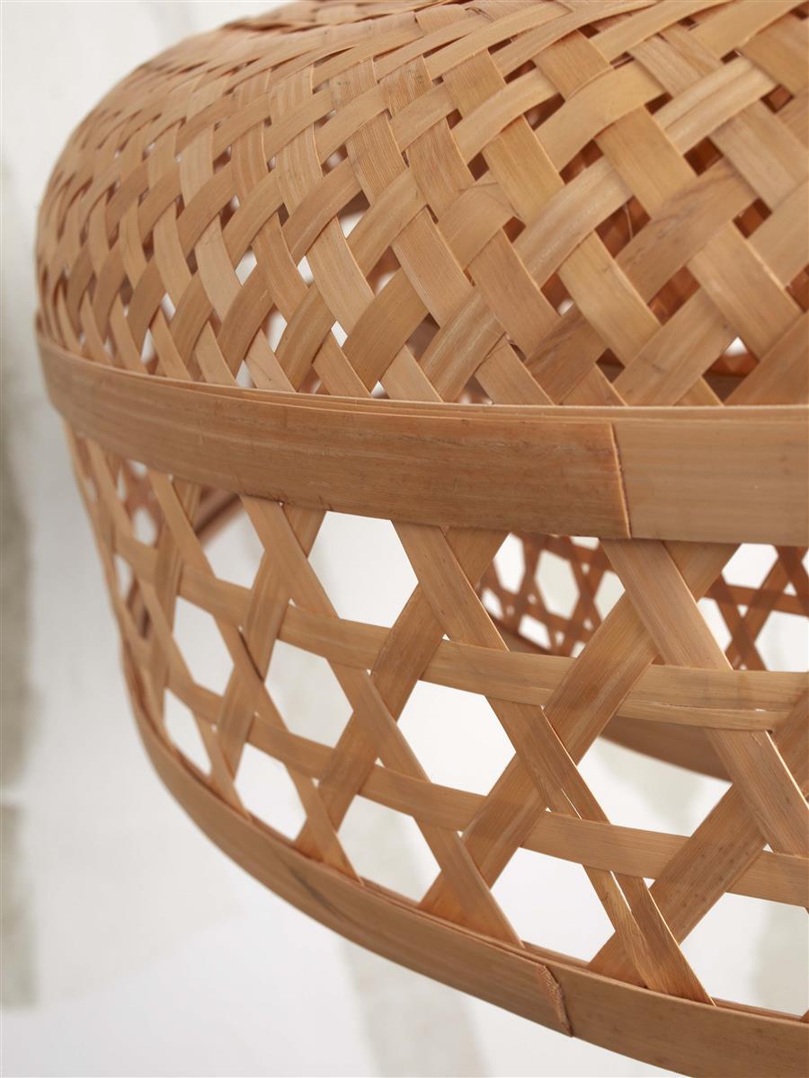 GOOD&MOJO I Hängeleuchte I UBUD I Farbe: Natur I Schirm: Ø60 x 18