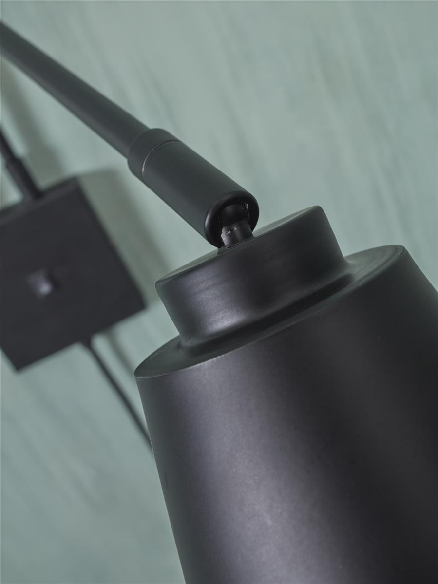 it's about RoMi I Wandleuchte I BREMEN I Farbe: Schwarz I Schirm: Ø14 x 17