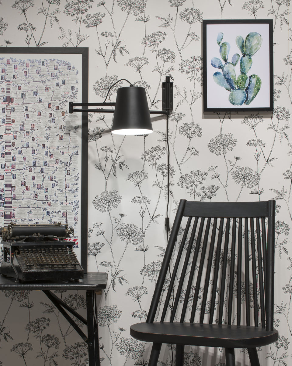 it's about RoMi I Wandleuchte I BRISBANE I Farbe: Schwarz I Schirm: Ø18 x 19