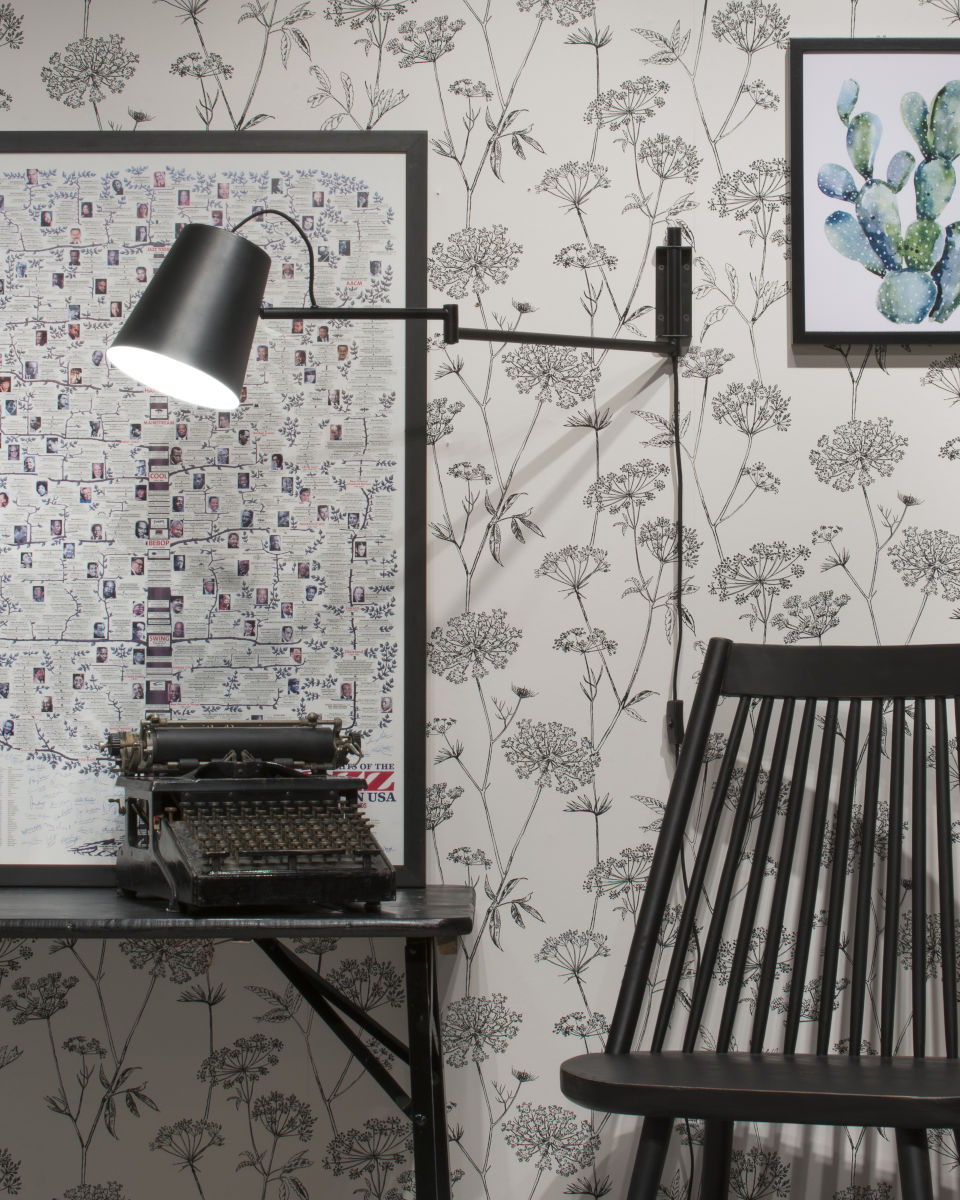 it's about RoMi I Wandleuchte I BRISBANE I Farbe: Schwarz I Schirm: Ø18 x 19