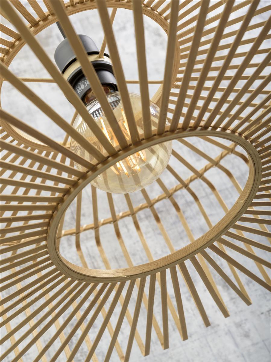 Good&Mojo I Wandleuchte I BROMO I Farbe: Natur I Schirm: Ø60 x 18