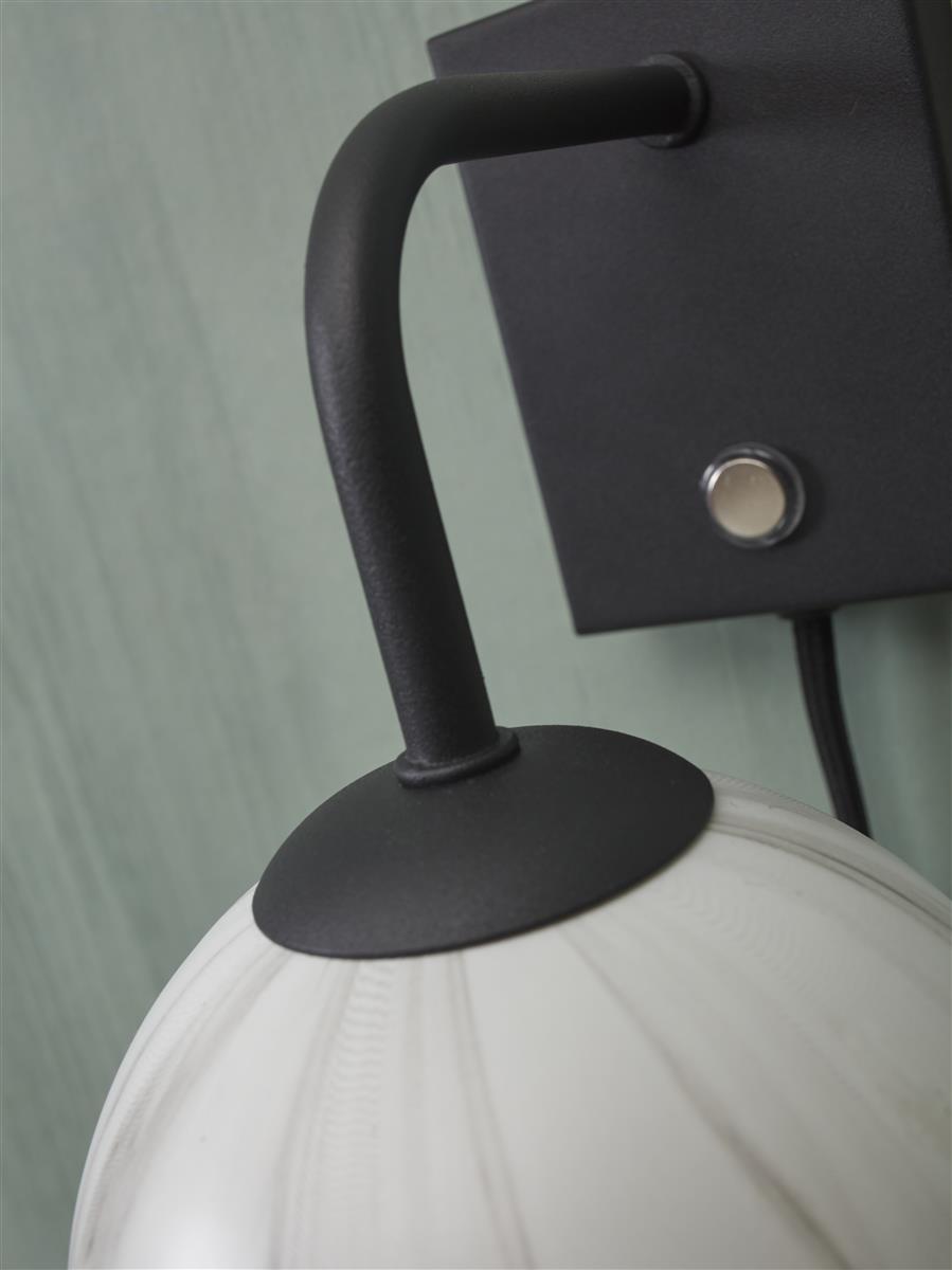 it's about RoMi I Wandleuchte I CARRARA I Farbe: Gold/getöntes Glas I Schirm: Ø12