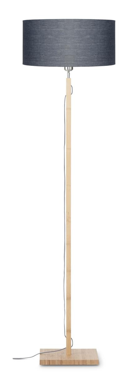 Good&Mojo I Stehleuchte I FUJI I Farbe: Dunkelgrau I Schirm: Ø47 x 23