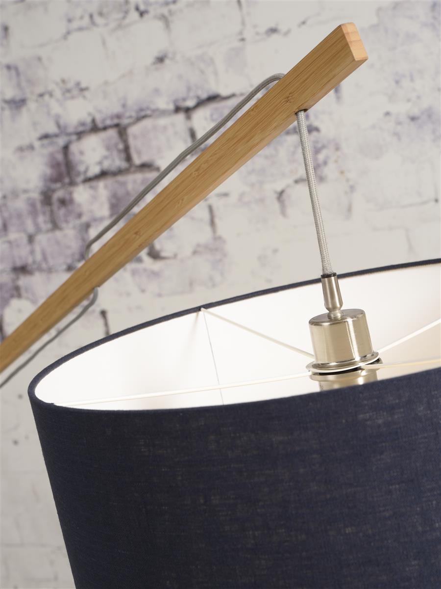 Good&Mojo I Stehleuchte I MONTBLANC I Farbe: Grüner Wald I Schirm: Ø60 x 30