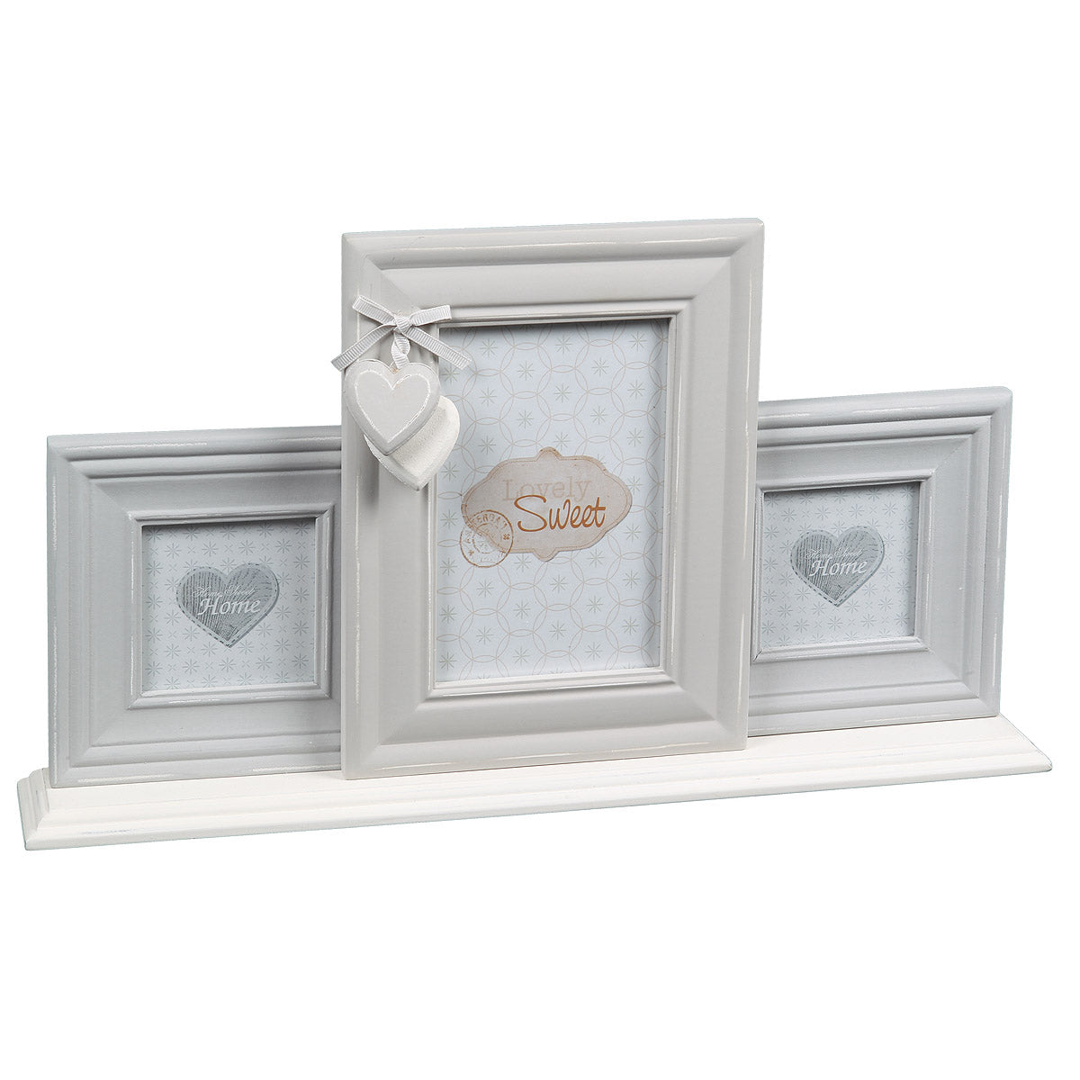 Herz 3er Bilderrahmen Stand 22x40cm