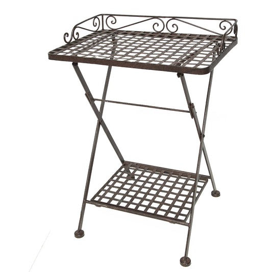 Beistelltisch klappbar I antikbraun 69cm