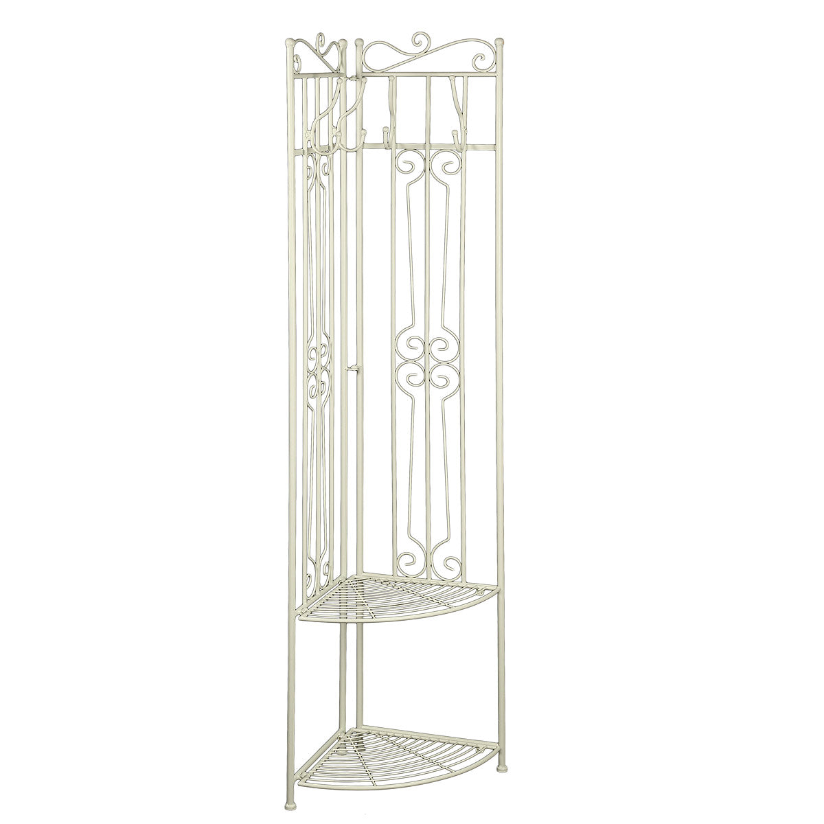 Garderobe Eckregal I weiss 165cm