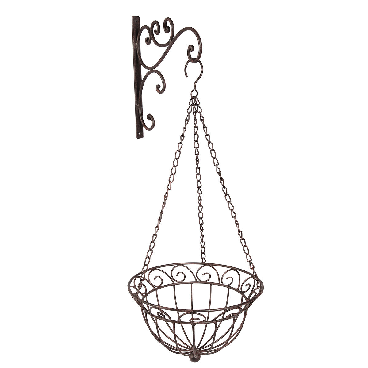 Hängeblumenampel I antikbraun