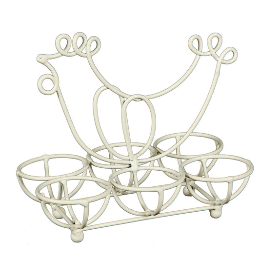 Eihalterung aus Eisen I antikweiss