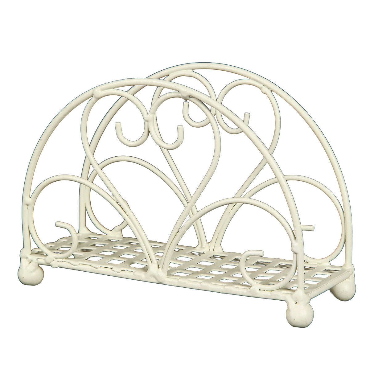 Serviettenhalter aus Eisen I antikweiss