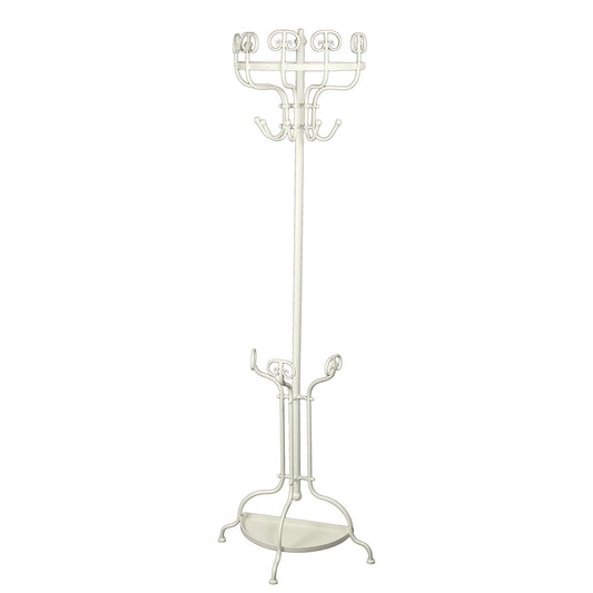 Garderobeständer I halbrund antikweiss 1