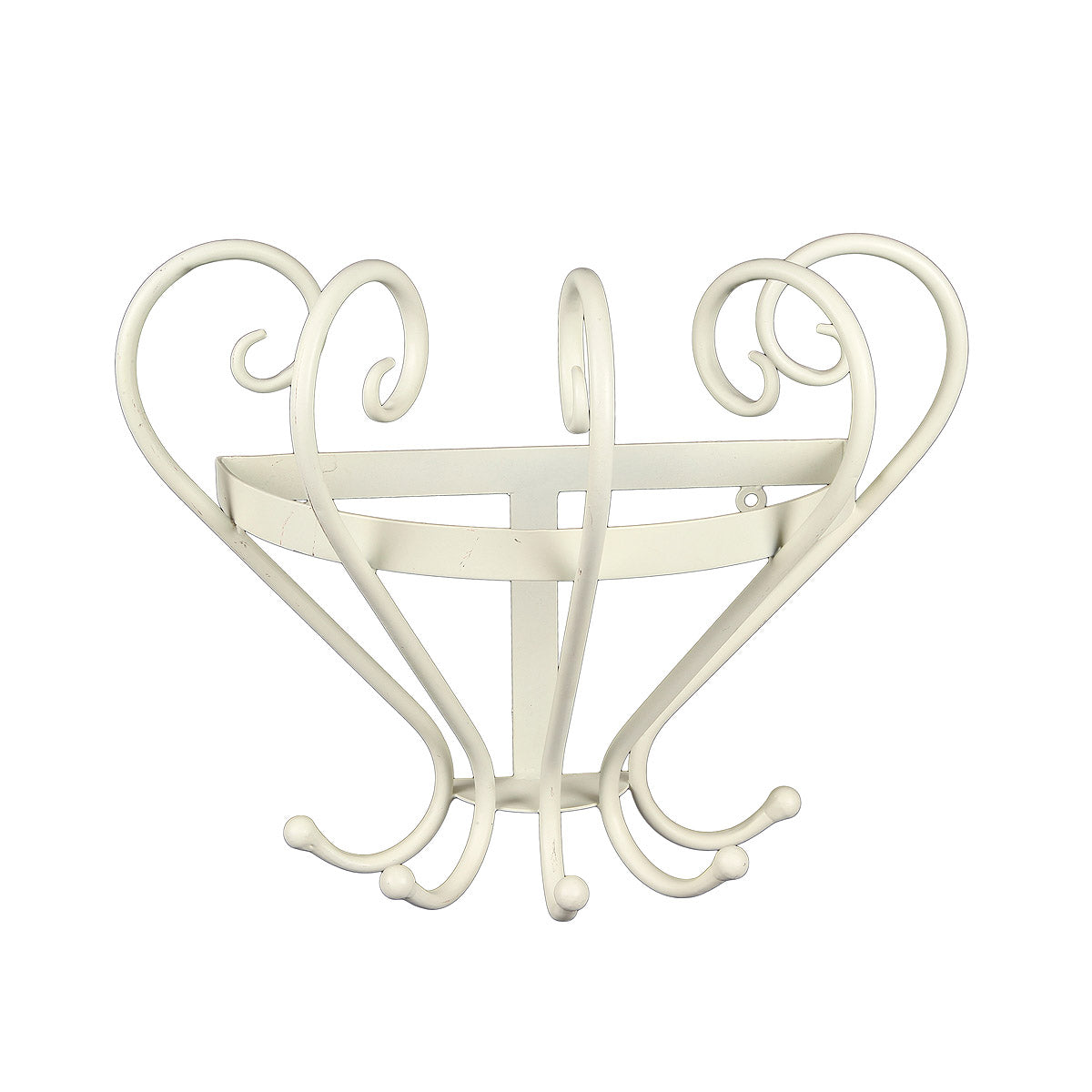 Garderobe mit Keramik I antikweiss 34cm