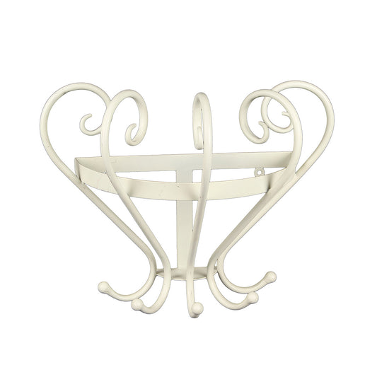 Garderobe mit Keramik I antikweiss 34cm