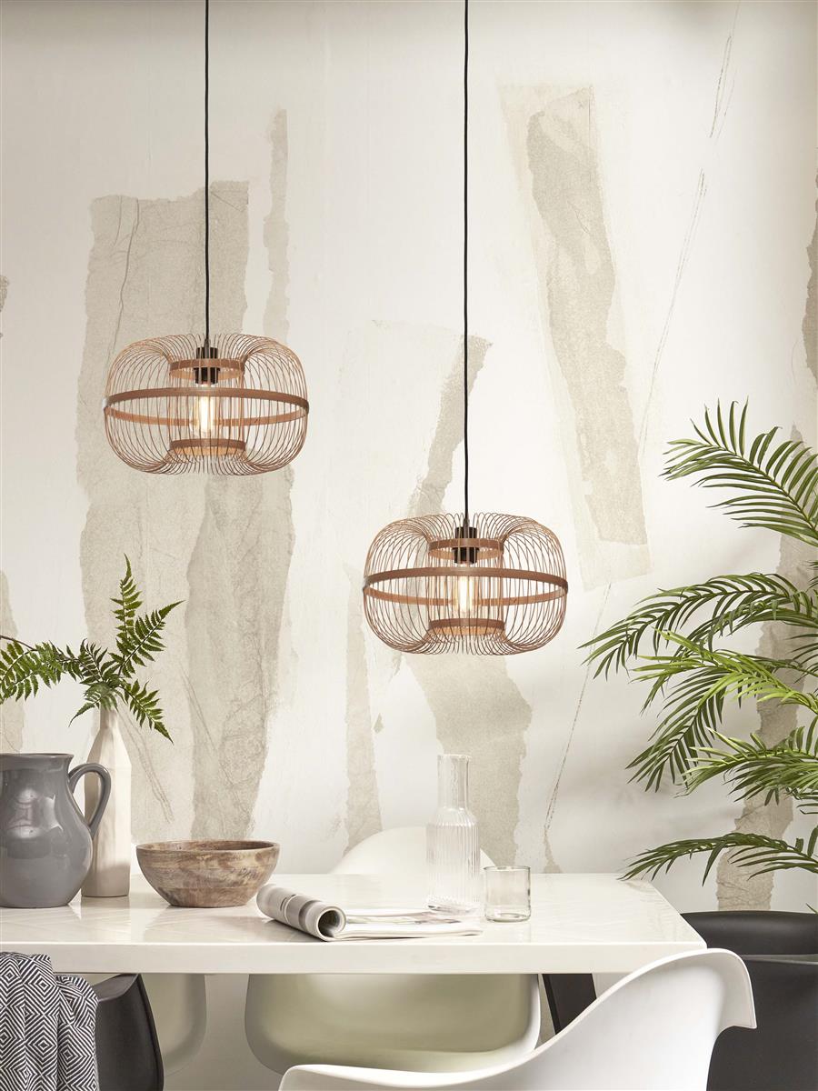 GOOD&MOJO I Hängeleuchte I HOKKAIDO I Farbe: Natur I Schirm: Ø38 x 25
