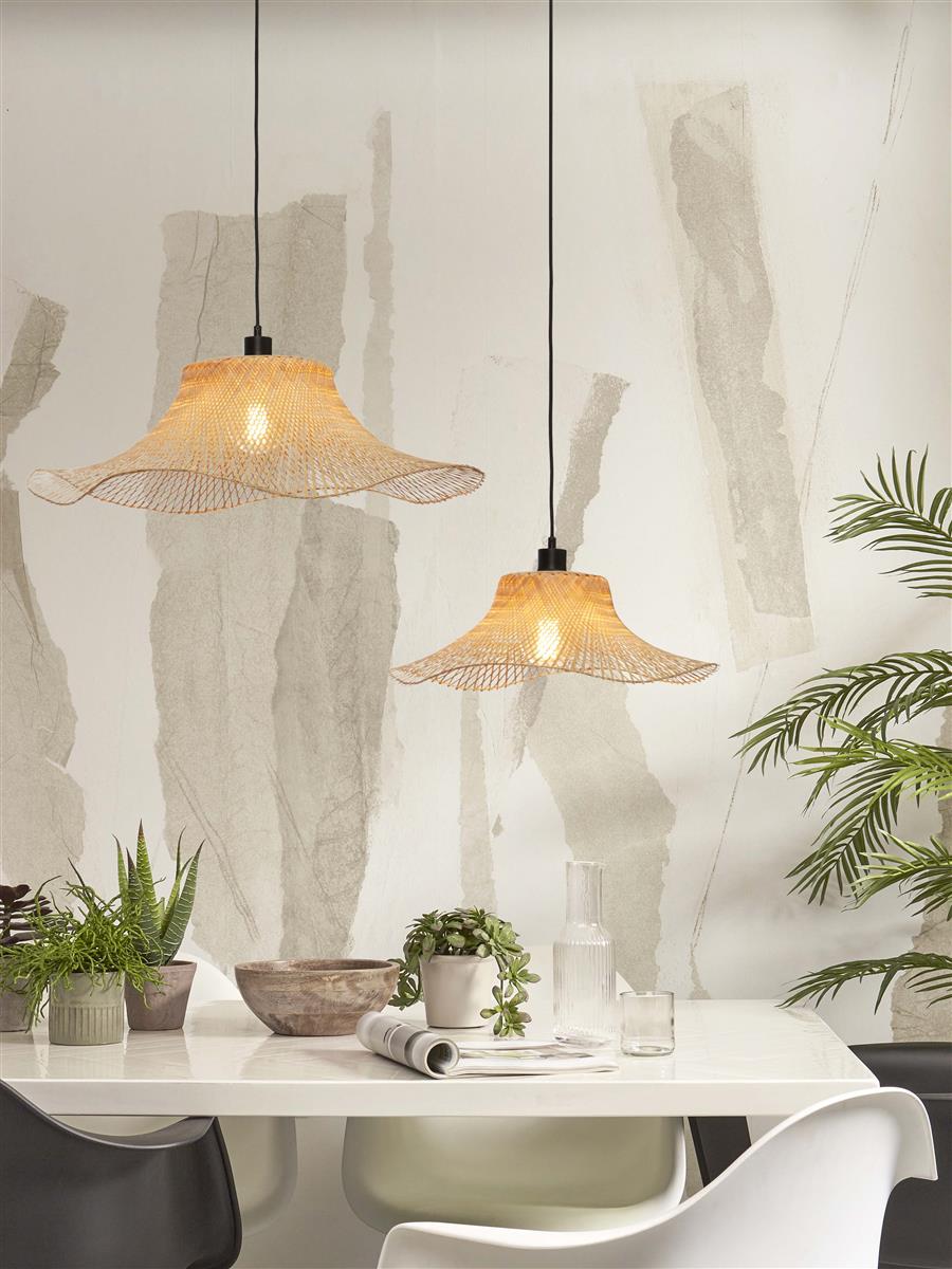 GOOD&MOJO I Hängeleuchte I IBIZA I Farbe: Natur I Schirm: Ø65 x 20