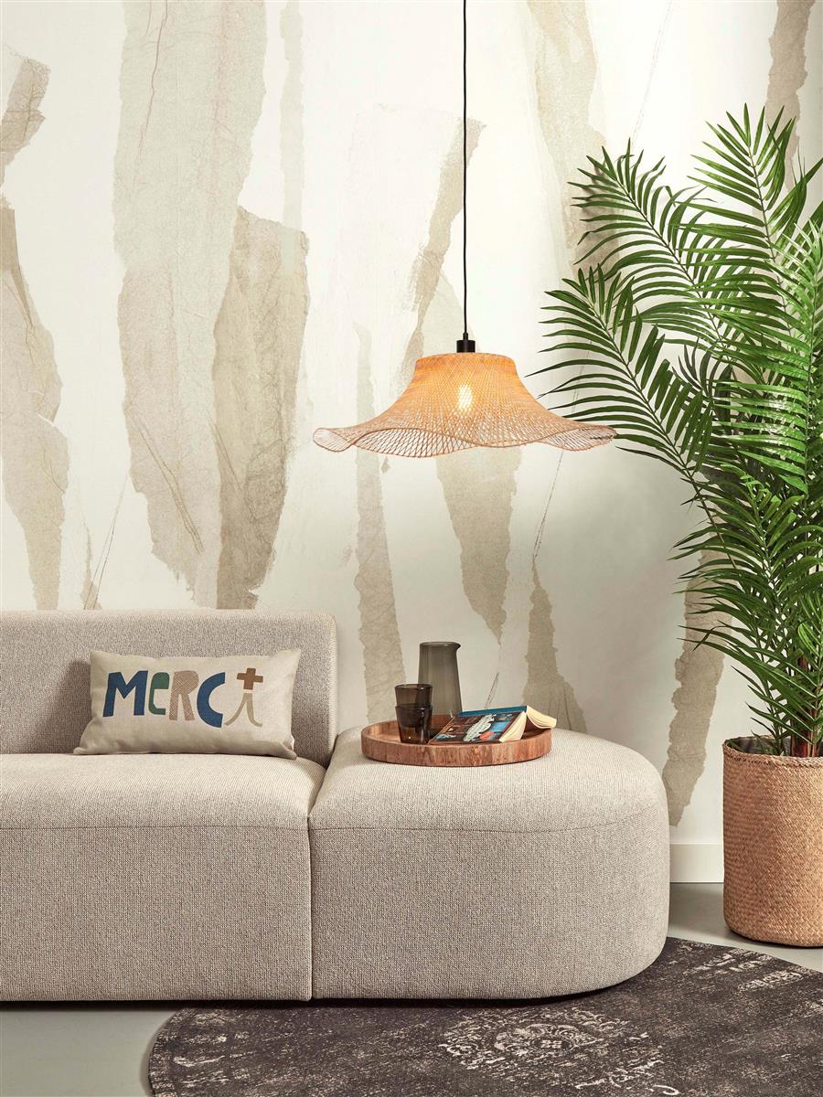 GOOD&MOJO I Hängeleuchte I IBIZA I Farbe: Natur I Schirm: Ø65 x 20