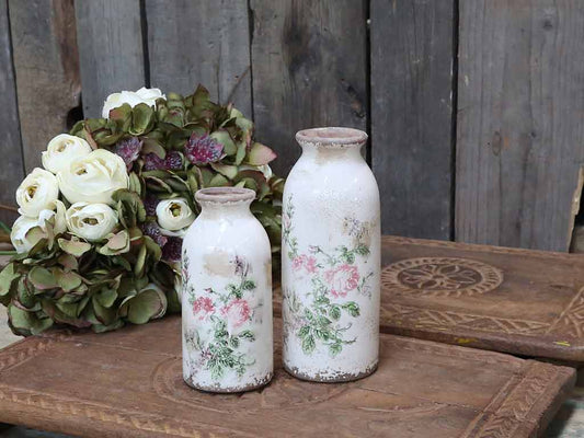 Toulouse Flasche mit Rosen