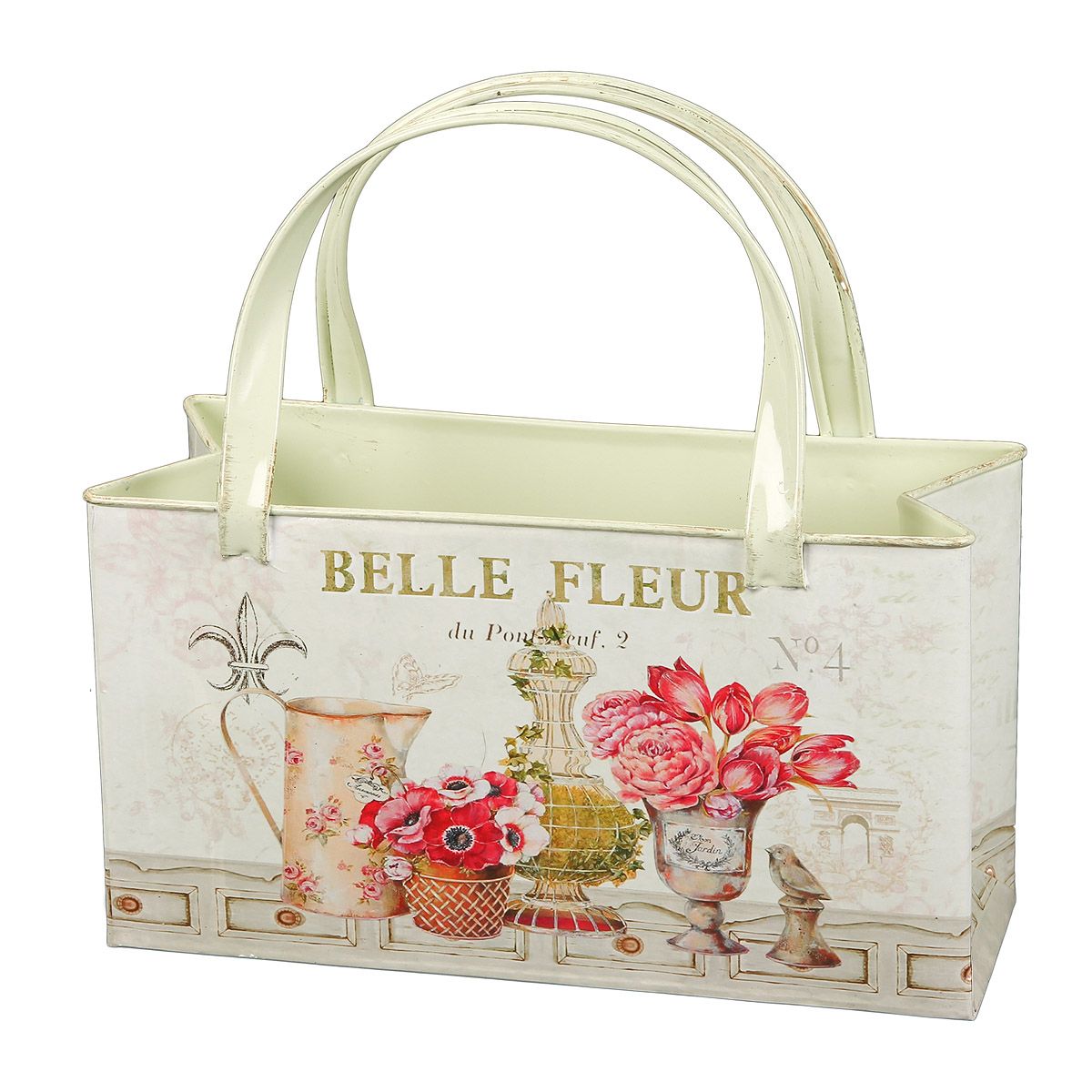 Fleur-Tasche aus Metall