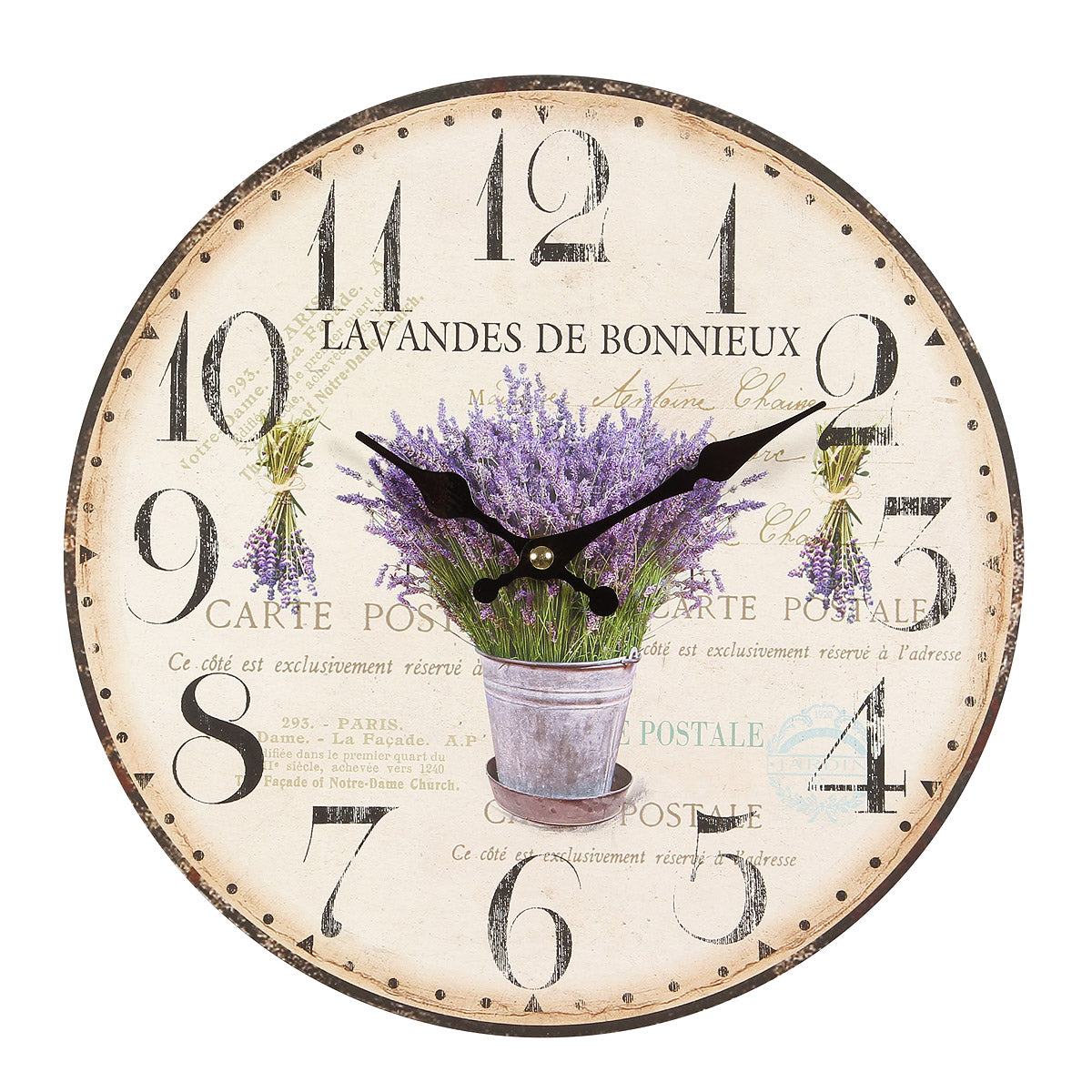 Lavendel Wanduhr 28cm