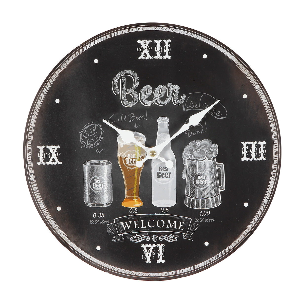 Wanduhr I Bier 28cm