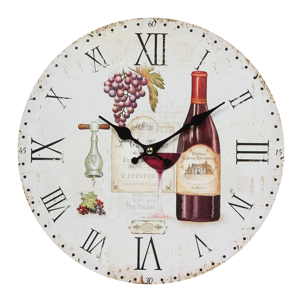 Wanduhr I Wein 28cm