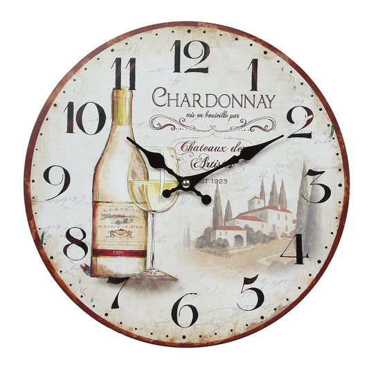 Wanduhr I Wein 28cm