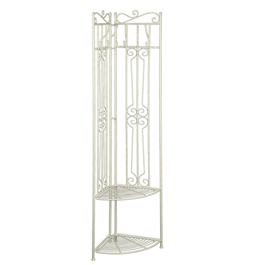 Garderobe Eckregal I weiss 165cm