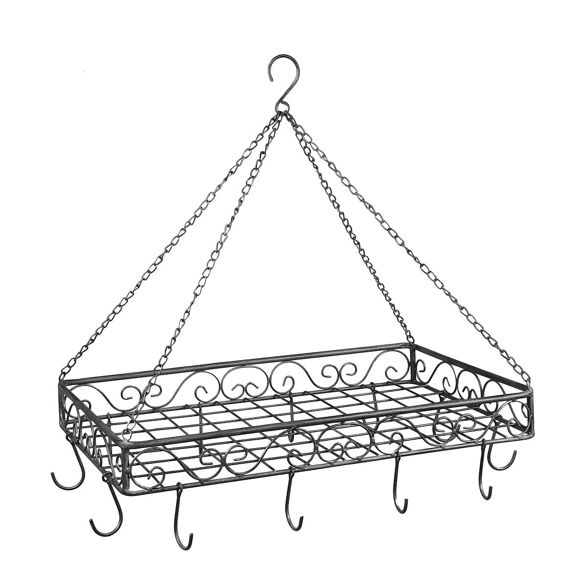 Eisen Topfhänger I grau 60cm